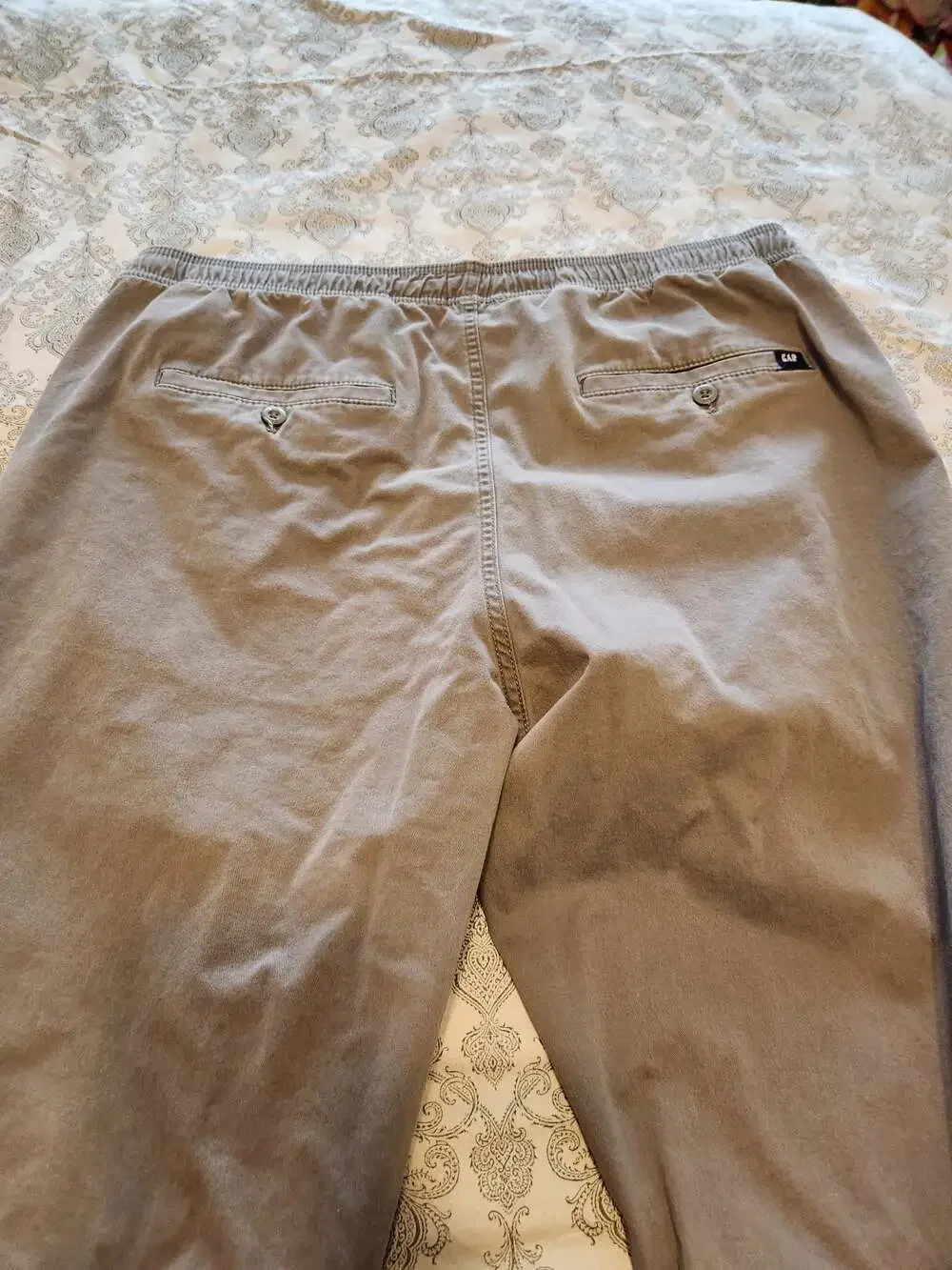 Gap Men's Gray Drawstring Elastic Waist Jogger Pants